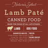 Nature’s Select Canned Lamb Pate Recipe for Dogs